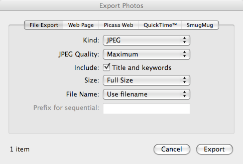 iPhoto Now Supports IPTC Metadata