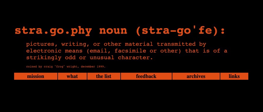 Stragophy Mailing List