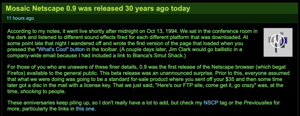 Netscape Turns 30